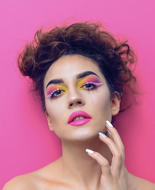 Beautiful woman wearing perfume